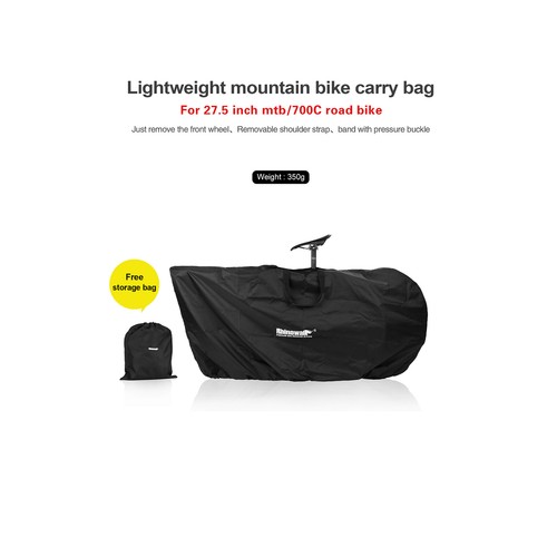 Bike Carry Bag Waterproof Travel 700C 26-27.5'' Road Bicycle Storage Pouch Y0M6 - Picture 2 of 12