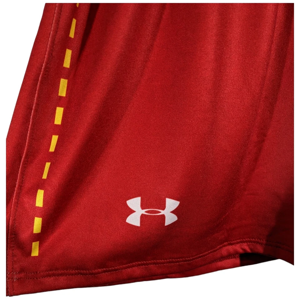 Shorts Maryland Terps Lacrosse Feminino Tamanho Pequeno Vermelho Under Armour Terrapins - Imagem 4 de 4