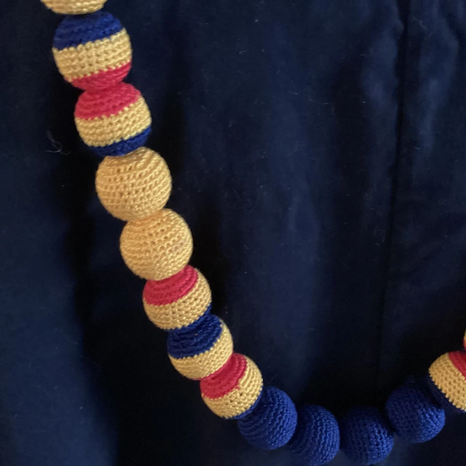 Collar Prada Multicolor Ganchillo Cuentas Distintivo - Talla Única Foto 2 de 4