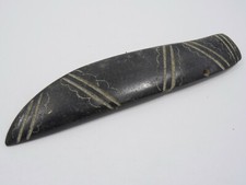 PRE-COLUMBIAN COSTA RICA ENGRAVED JADE AXE GOD CELT PENDANT 500 AD-1500 AD 4.25"