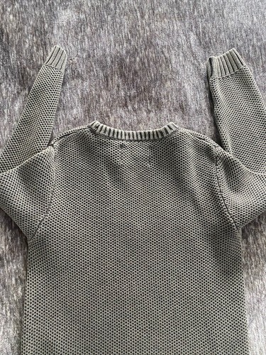 NWOT Zara Kids Boys Crewneck Sweater Olive Green Size 7 - Picture 8 of 9