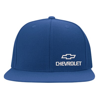Chevrolet Side Logo Embroidered Flexfit Hat Flat and Curved