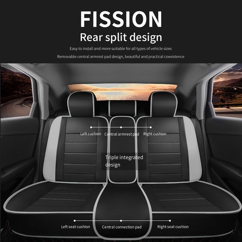 For Cadillac CTS 2008+ / SRX 10-16 Car Seat Cover Full Set Front Rear Cushion US - Picture 25 of 28