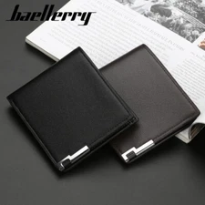 Baellerry wallet, men's, short, thin, multi-card, simple, 20% off, soft leather.