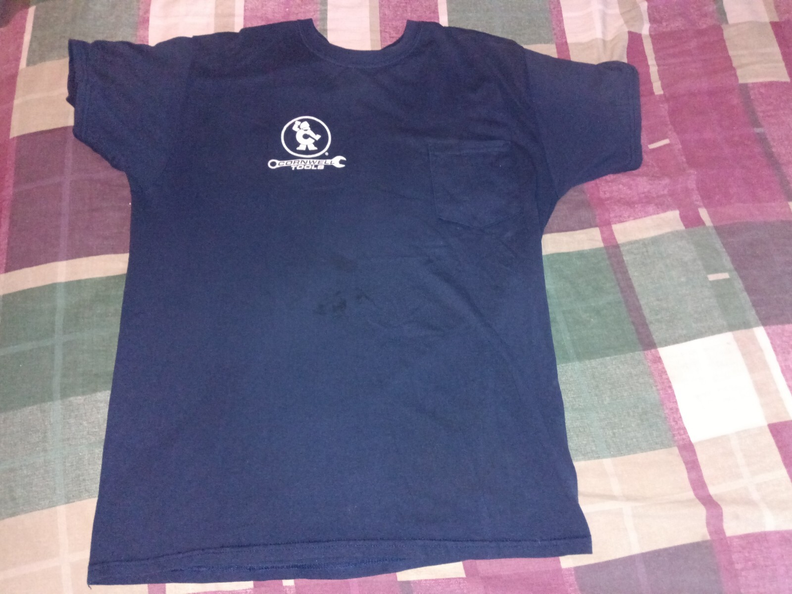 Cornwell Tools Men's Navy Blue Pocketed Short Sleeve Logo T-Shirt Set