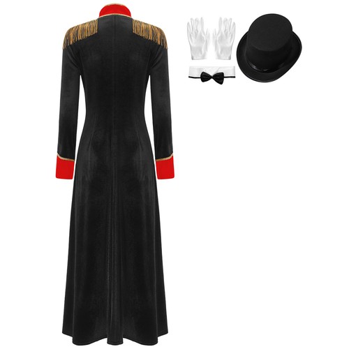 Womens Outfit Magic Costume Carnivals Suit Circus Uniforms Fancy Outerwear Hat - Picture 17 of 77