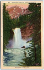 Postcard -Trick Falls Near Two Medicine Chalets, Glacier National Park, Montana