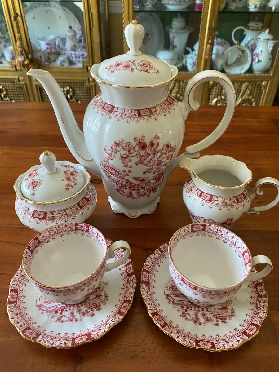 Seltmann Weiden Tea Coffee Set Bavaria W. Germany 7 Piece Floral