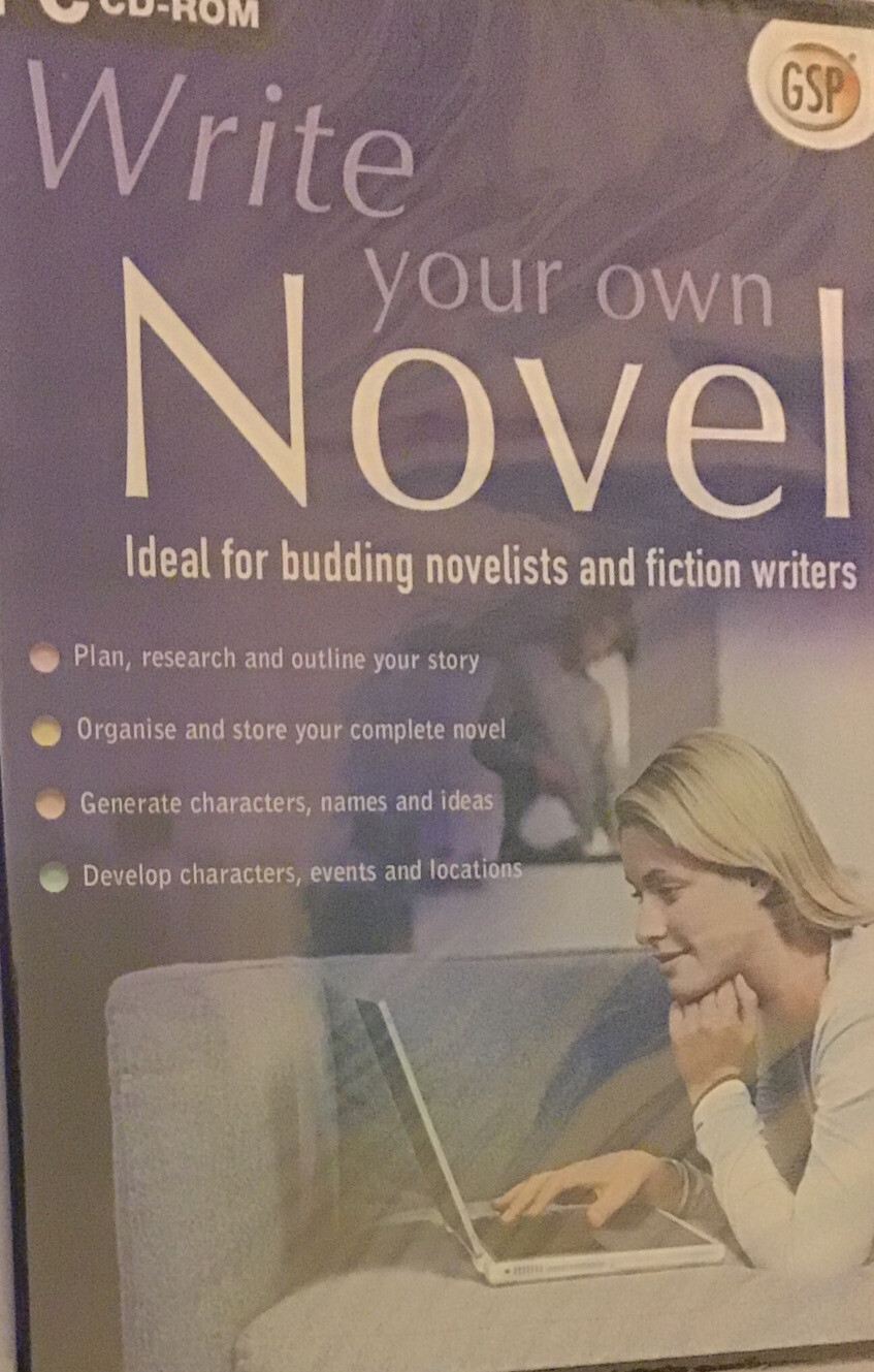 Write Your Own Novel For Budding Novelists &Fiction Writers PC CD ROM,BrandNEW💎