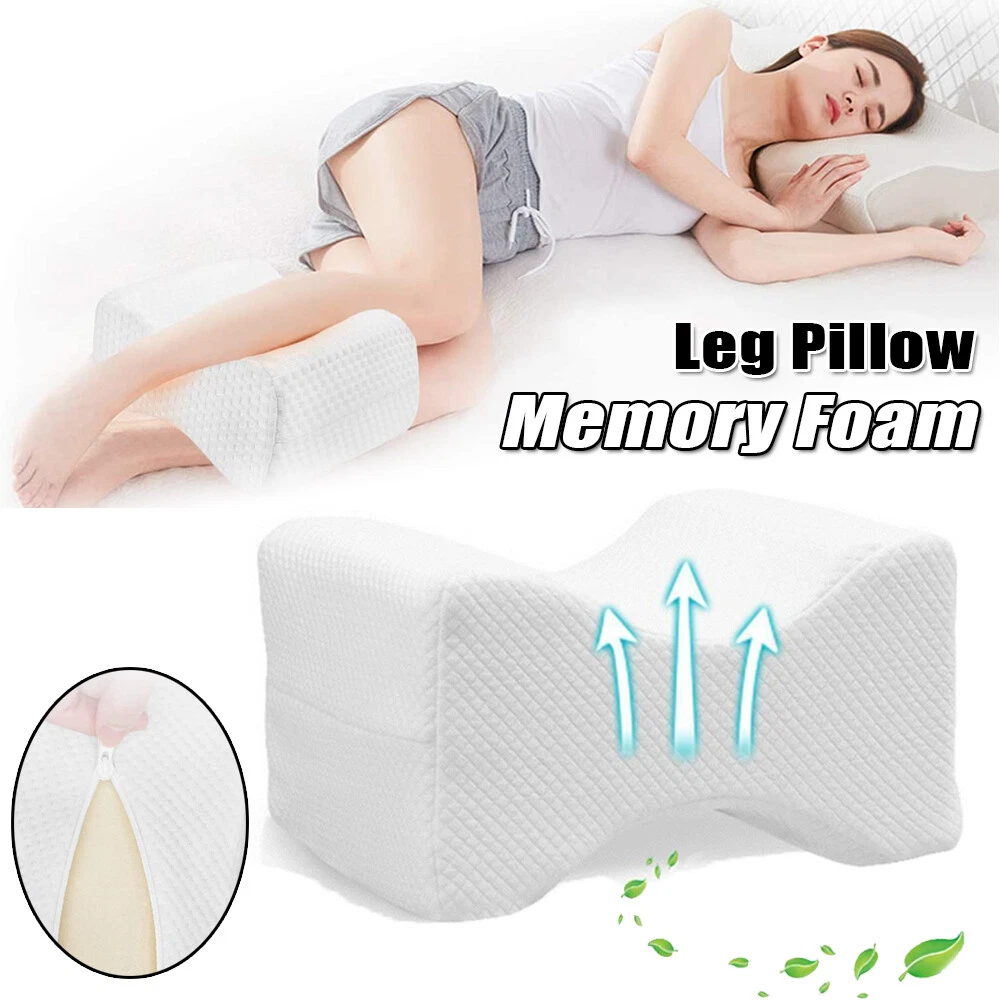 Memory Foam Knee Leg Pillow Bed Cushion Hips Back Pain Relief