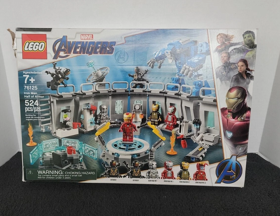 LEGO Marvel Avengers Iron Man Hall of Armor 76125 Building Kit - Tony Stark  Action Figure 