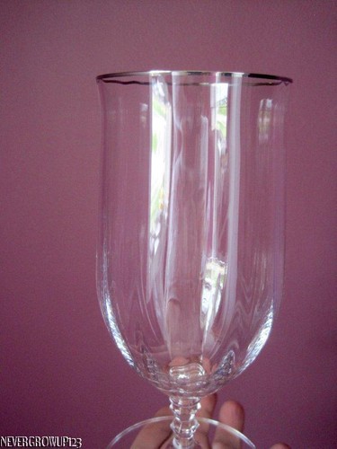 T7103 MIKASA SONNET PLATINUM~STEMWARE~ICED TEA GOBLET~GLASS~7-3/8"~EXC COND - Picture 2 of 3