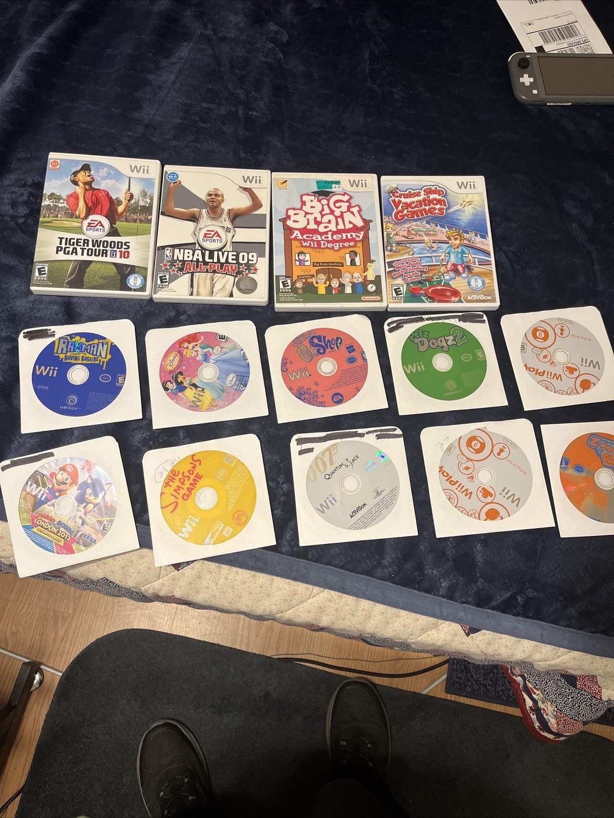 14 Nintendo Wii Game Lot (Mario And Sonic, Simpsons, Wii Play) eBay
