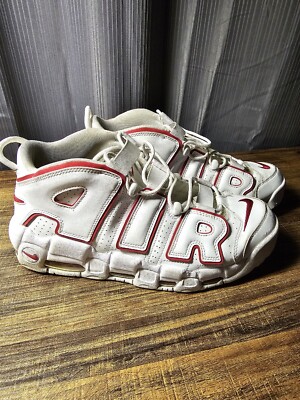 NIKE AIR MORE UPTEMPO 96 アウトライン Nike Air More Uptempo 96 Men's White Varsity Red Outline Mid