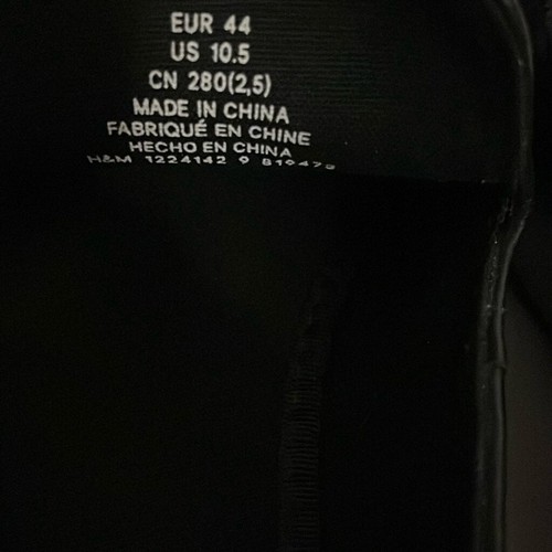 H&M Black Loafers Slip On 10.5 Men’s Shoes - Picture 3 of 9