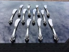12 MINT PADDLE WALLACE GRANDE BAROQUE STERLING BUTTER KNIFE KNIVES SILVER GRAND