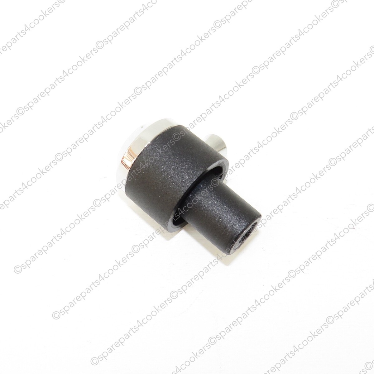 RANGEMASTER Classic Deluxe Hotplate Control Knob Black & Chrome 