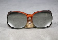 Vintage Taiwan R.O.C. Sunglasses Shades Oversized Mirrored Lenses Plastic Frame