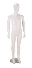 160cm matt wei&szlig; Kinder Eierkopf Schaufensterpuppe Ganzk&ouml;rper Kid Display Dummy