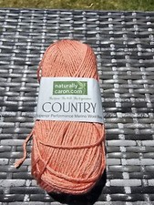 NOS Naturally Caron Country Merino Wool Acrylic Lot 1074500 1 Skein Coral 0002