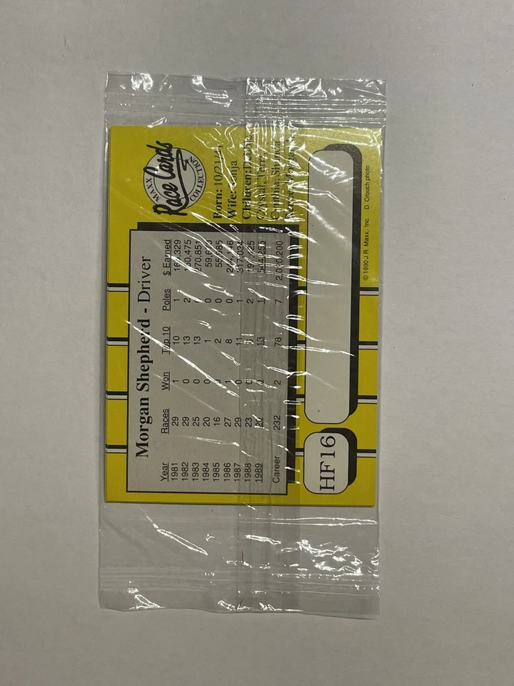 1990 Maxx Holly Farms Sealed Pack - Junior Johnson #HF24 Morgan Shepherd #HF16 - Image 2 of 2