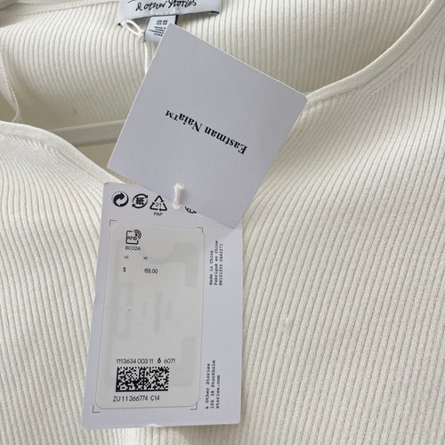 Neu mit Etikett & Other Stories Stricktop Herzausschnitt weiß creme XS - Bild 4 von 6