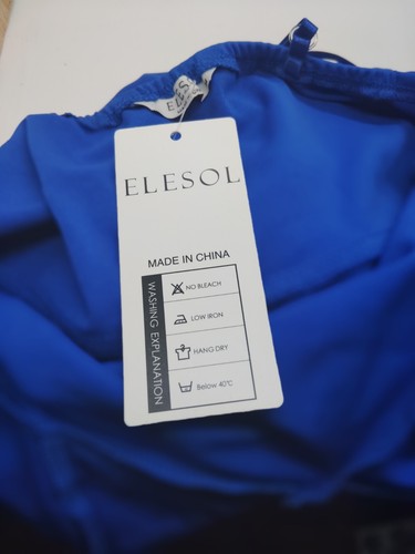 Royal Blue Adj.Spaghetti Strap Flare Dress Medium ELOSOL NWT - Picture 5 of 5