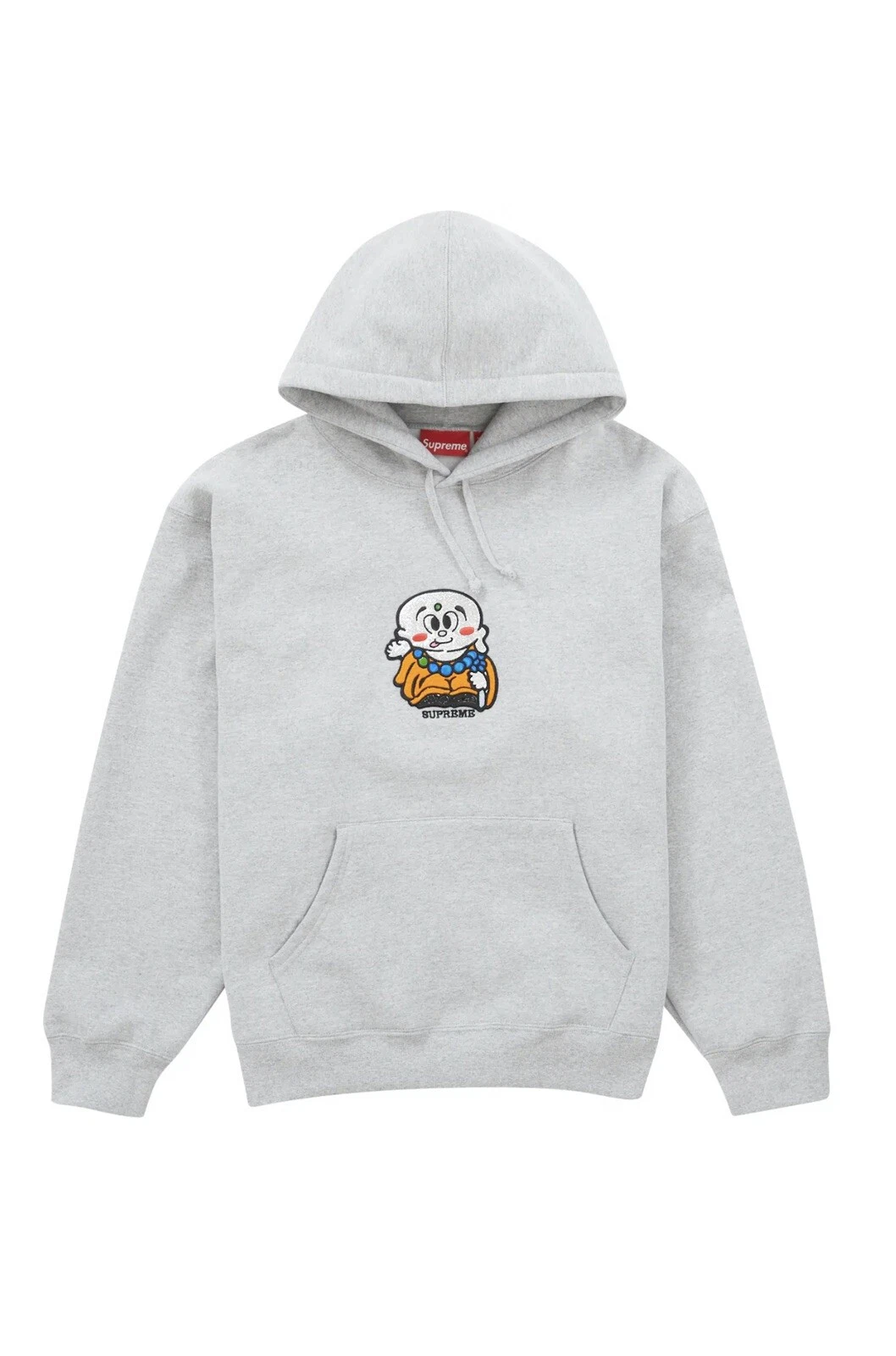 Sweat à capuche gris bruyère Bouddha AOI grand flambant neuf SS23
