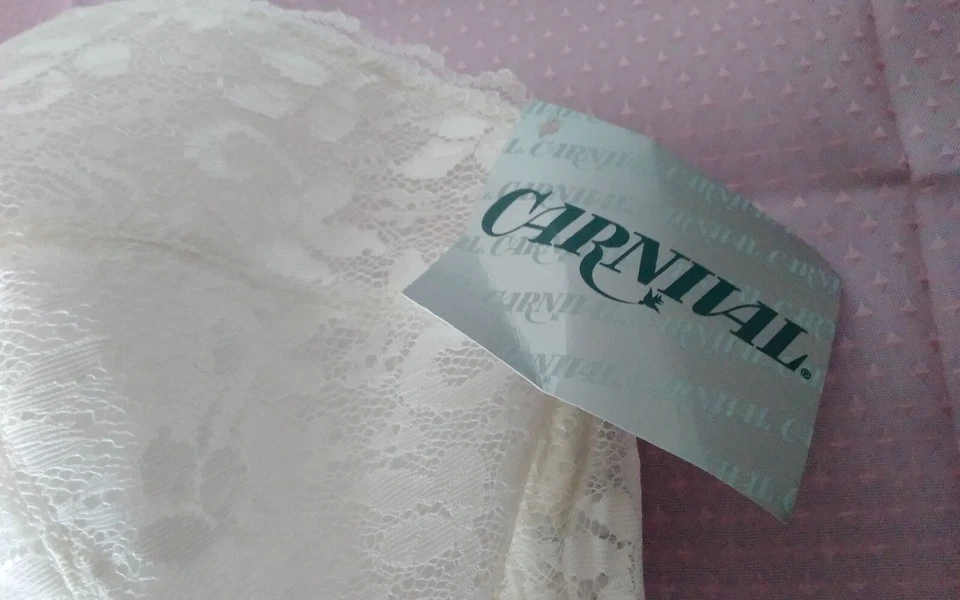 Sujetador Vintage Nuevo con Etiquetas Bustier Corsé Sujetador 40D Carnaval Sin Tirantes Marfil Lencería Foto 2 de 4