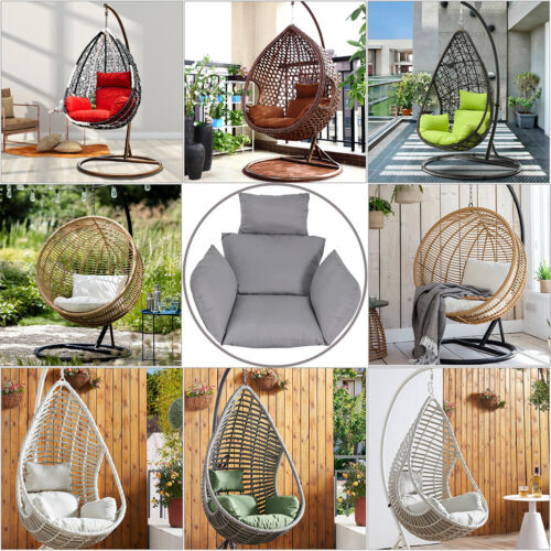 Patio Hanging Swing Cushion Egg Chair Cushion Hammock Seat Pad - Picture 31 of 75
