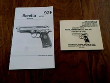 U.S ARMY BERETTA TAURUS BOOK 92F TM PISTOL OPERATORS MAINTENANCE INSTRUCTION