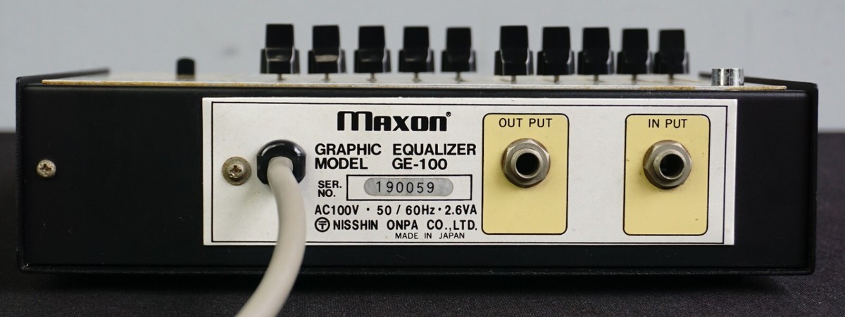 Maxon GE-100 グラフィックイコライザー Maxon GE-100 Graphic Equalizer EQ - Made in Japan - Original