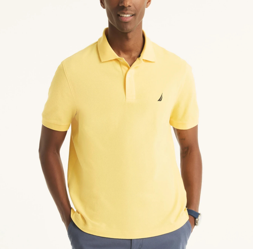 NWT Nautica Men's Classic Fit Short Sleeve Performance Deck Solid Polo Shirt - 第 38/71 張圖片
