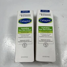 2 Cetaphil Hydrating Eye Gel Cream Sensitive Skin - 0.5 oz EACH