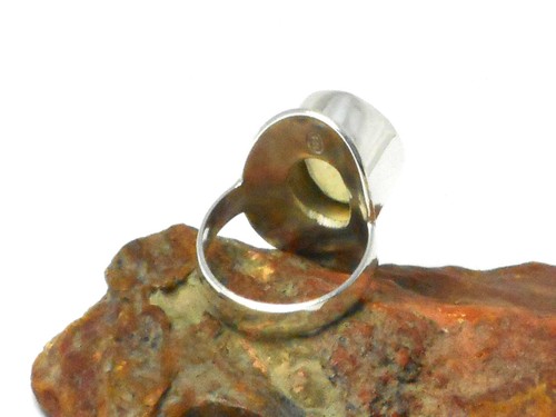 Lemon QUARTZ Sterling Silver Gemstone RING 925 - Size: N - Picture 5 of 5