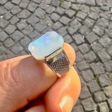Mens Solid Real 925 Sterling Silver Mother of...