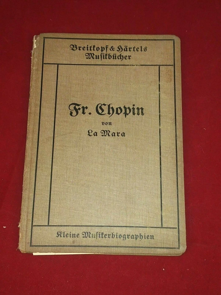 5 Vtg German Books Music Biography By La Mara Haydn Chopin Liszt Weber Bulow - Image 4 of 4