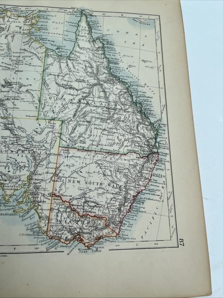 1902: Map Of New South Wales & Victoria WW #88 Commonwealth Of Australia - Image 4 of 4