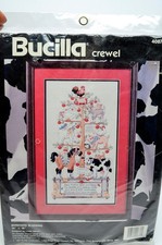 Bucilla Barnyard Blessing Crewel Embroidery Kit 10x18 Farm Country 40870 New