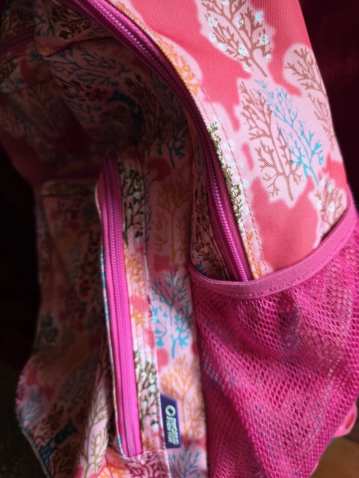 Mochila con ruedas Bolsa con ruedas J World Nueva York Rosa ¡HERMOSA! Foto 4 de 4