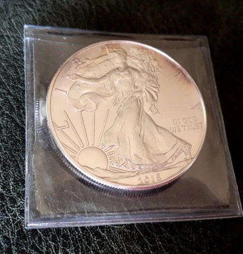 2015 American Silver Eagle 1 Oz .999 Fine Silver Coin - Light Toning