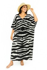 Kaftan Tunic Summer Dress Beach cover up Free size 14,16,18,20,22,24