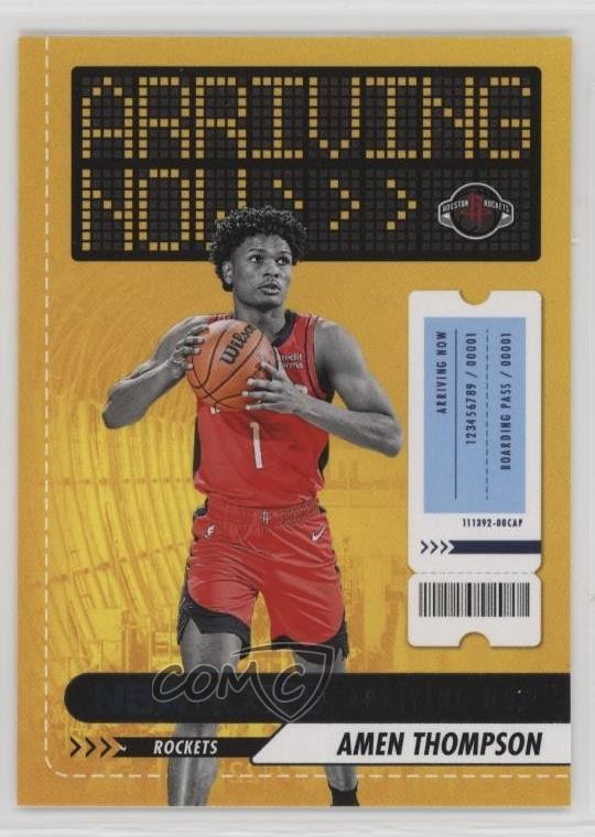2023-24 Panini NBA Hoops Arriving Now Amen Thompson #16 hu1