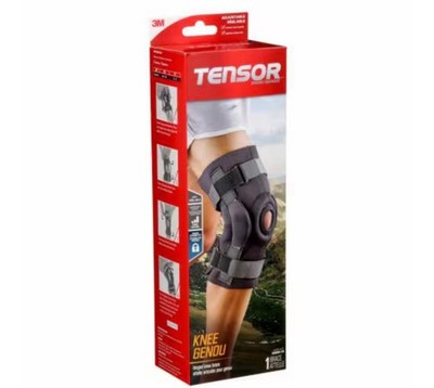 TENSOR HINGED  KNEE BRACE -  Self-Adjusting KNEE Rigid Stability  ADJUSTABLE