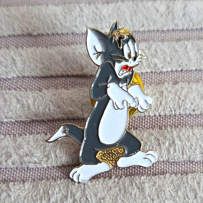 Tom & Jerry Pin Vintage Emaille Anstecknadel - Kater Tom Retro 90er