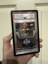 LEBRON JAMES PSA AUTO 10 2008-09 UD BLACK AUTOGRAPH SILVER INK AUTO /25 ALL STAR