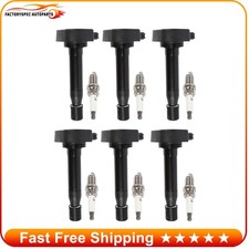 6x Ignition Coils & Spark Plugs For Honda Odyssey 1999-2007 Pilot 2003-2008 3.5L