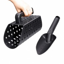 Sand scoop and shovel set for beach exploration - portable ergonomic plastic