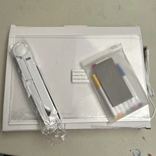 Dry Erase Board with Light, 12” X 8” Led Note Board with Colors, Light Up