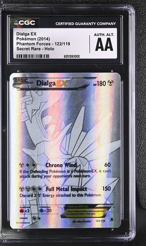 Dialga EX 122/119 Secret Rare - Pokémon Phantom Forces CGC AUTH. ALT.